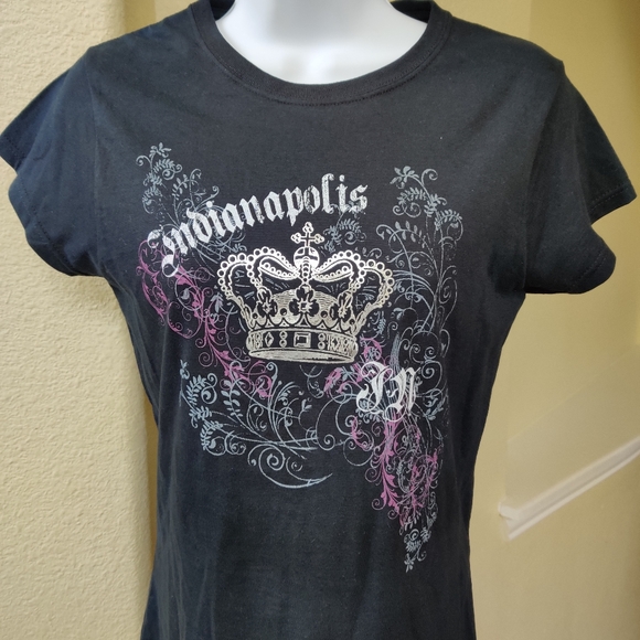 Indianapolis Graph Print  Black T-shirt NWT - Picture 6 of 6